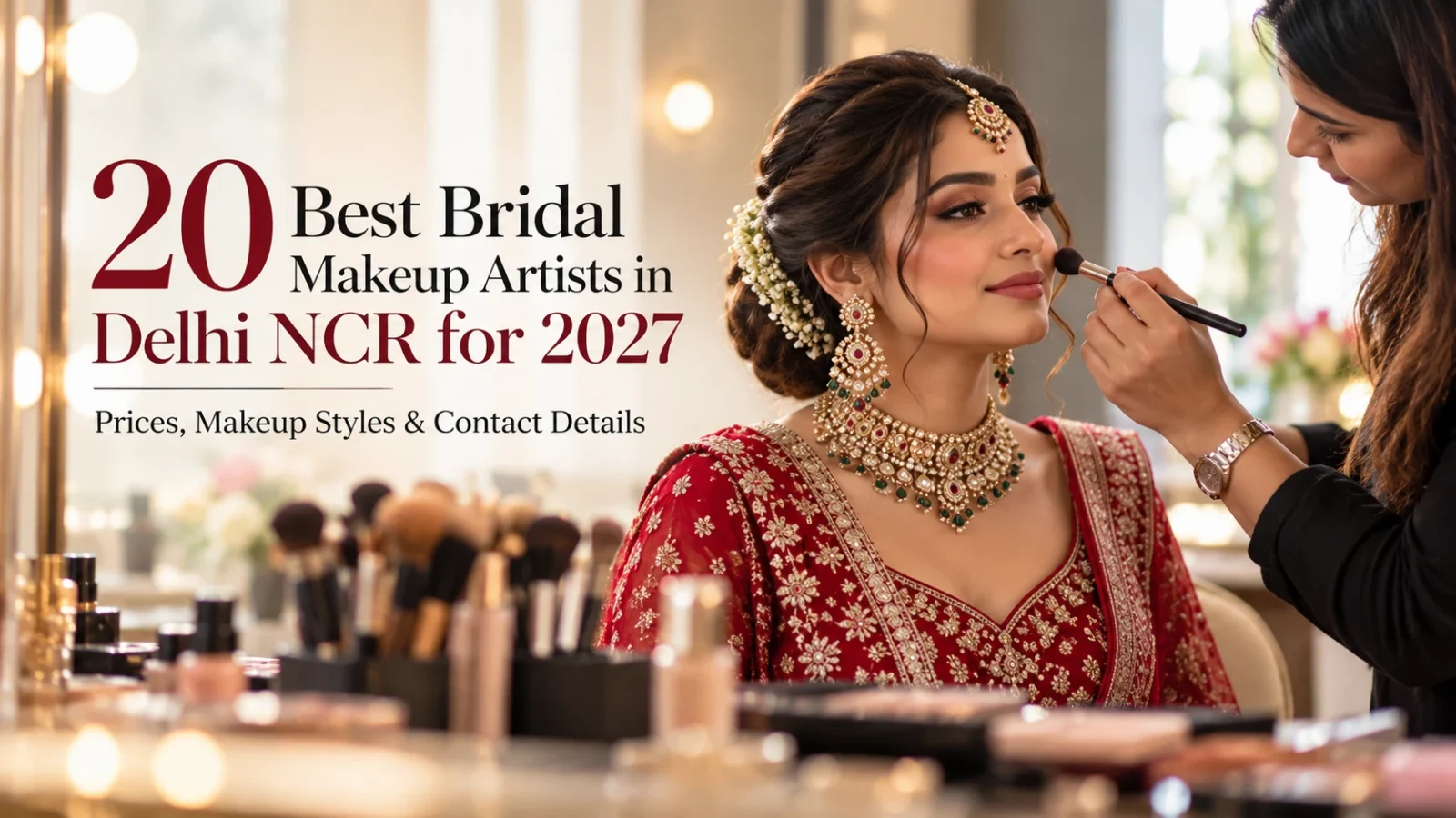 20 Best Bridal Makeup Artists in Delhi NCR for 2027: Prices, Makeup Styles & Contact Details